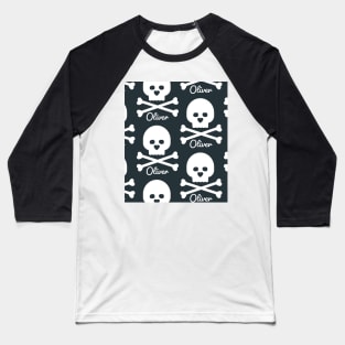 Skull and cross bones - Oliver Baseball T-Shirt